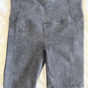 Zella Snow Wash Ribbed Bike Shorts